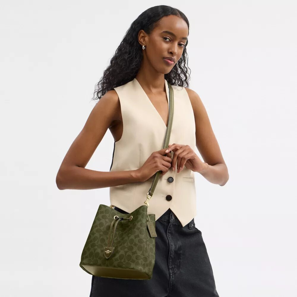 Geantă tip sac Rowan din Signature Canvas