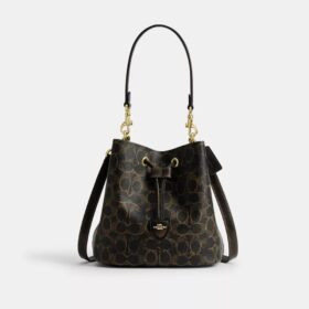 Geantă tip sac Rowan din Signature Canvas cu pandantive