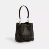 Geantă tip sac Rowan din Signature Canvas cu pandantive