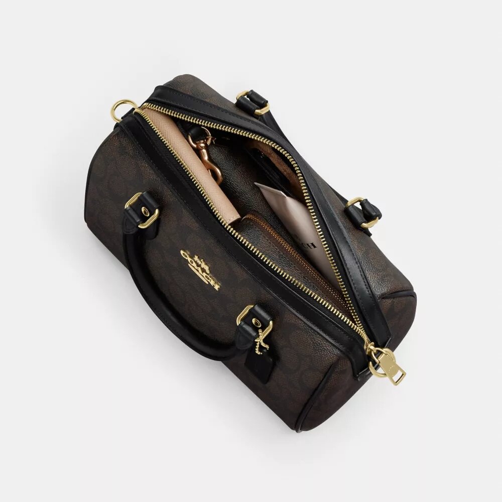 Geantă tip satchel Rowan din Signature Canvas