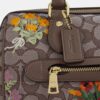 Geantă tip satchel Rowan din jacquard semnătura cu broderie florală