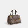 Geantă tip satchel Rowan din jacquard semnătura cu broderie florală