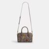 Geantă tip satchel Rowan din jacquard semnătura cu broderie florală