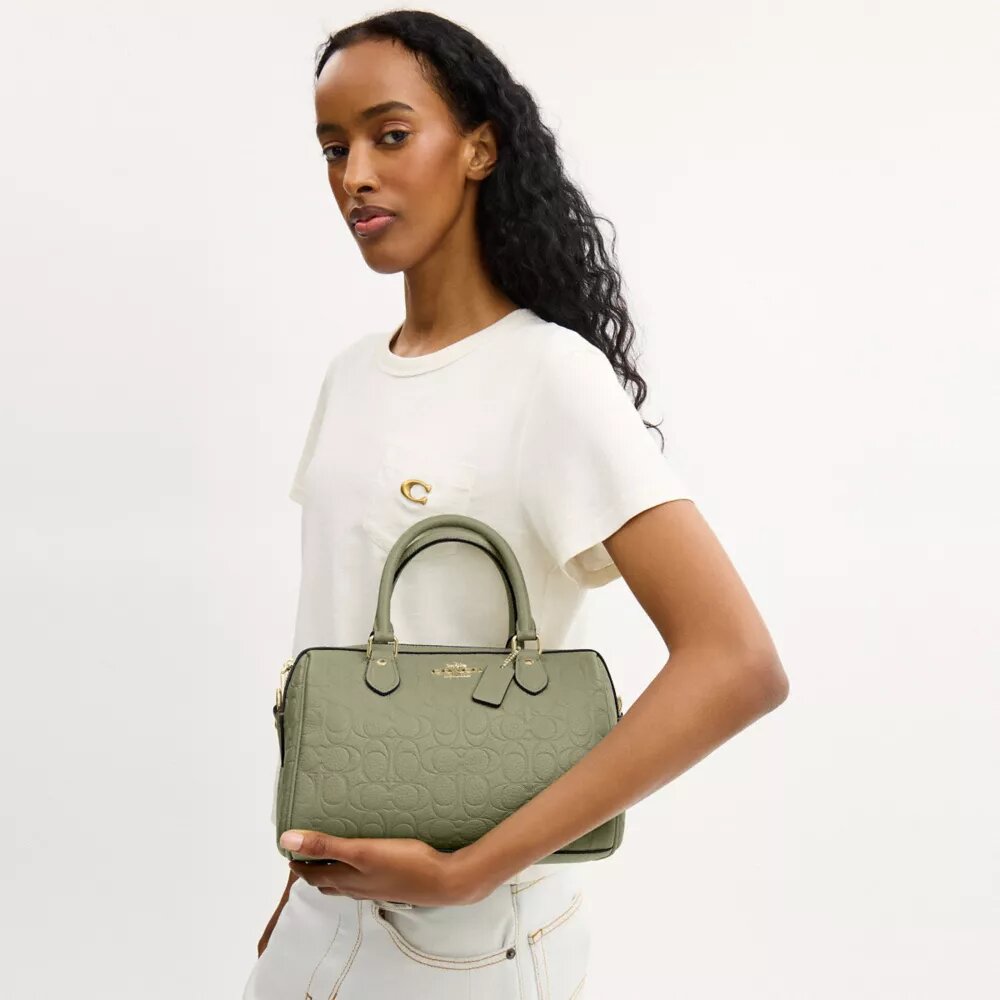 Geantă tip satchel Rowan din piele semnătură