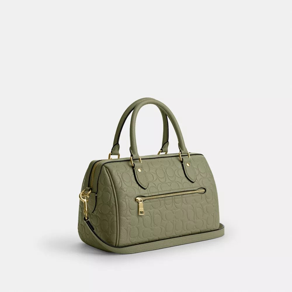 Geantă tip satchel Rowan din piele semnătură