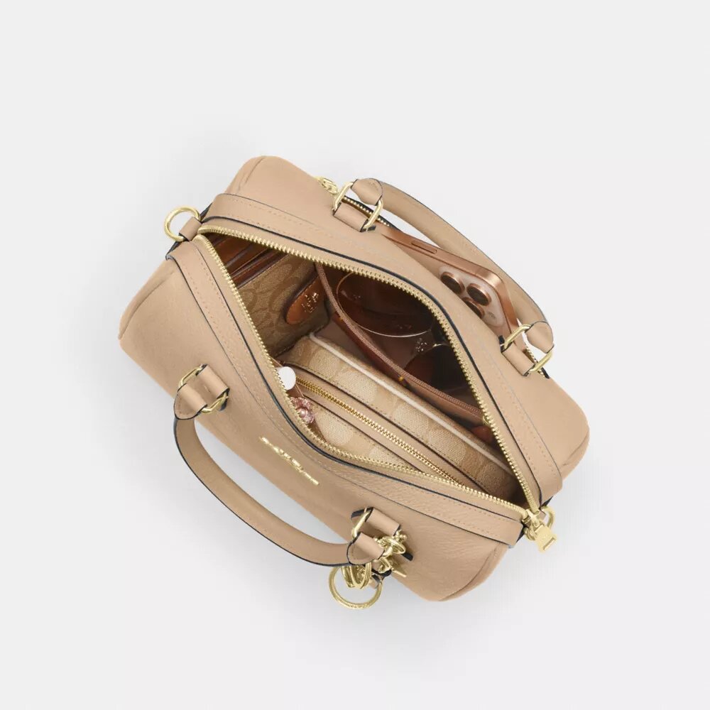 Geantă tip satchel Rowan din piele semnătură