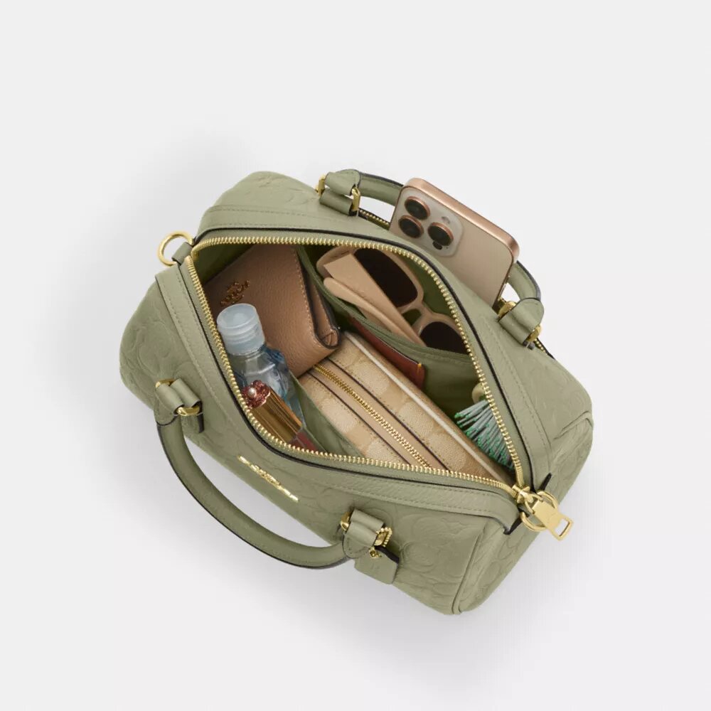 Geantă tip satchel Rowan din piele semnătură