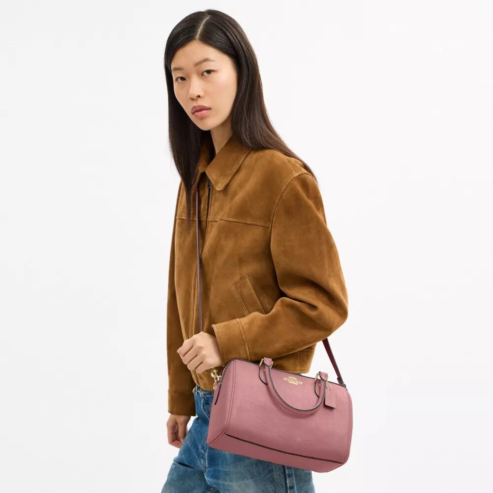 Geantă tip satchel Rowan din piele semnătură