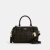Geantă tip satchel Rowan din pânză Signature Canvas cu pandantive pentru genți