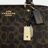 Geantă tip satchel Rowan din pânză Signature Canvas cu pandantive pentru genți