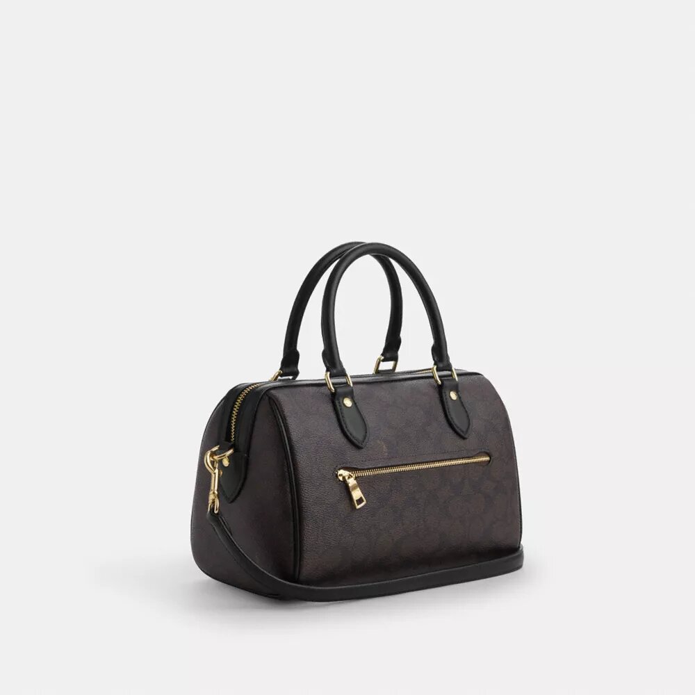 Geantă tip satchel Rowan din Signature Canvas