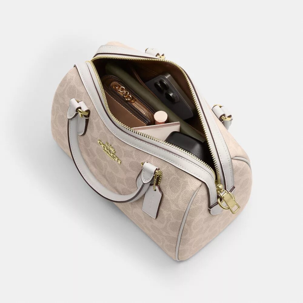 Geantă tip satchel Rowan din Signature Canvas