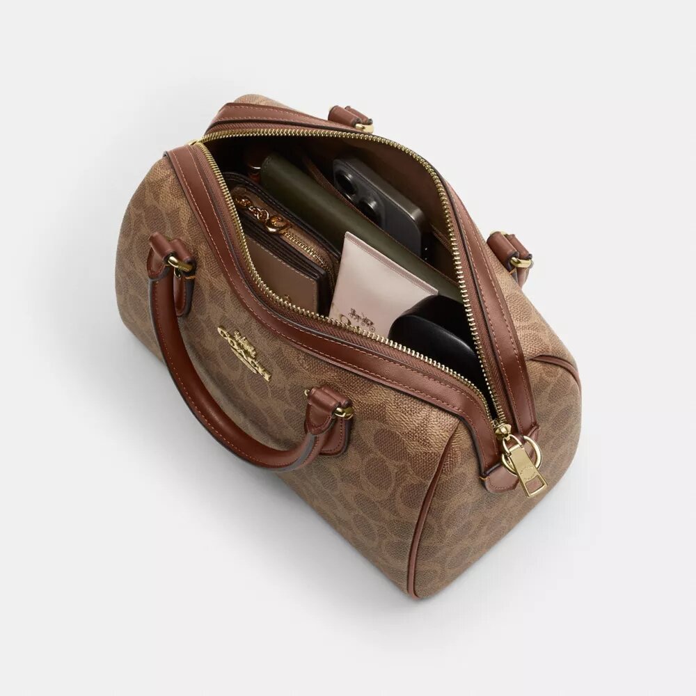 Geantă tip satchel Rowan din Signature Canvas