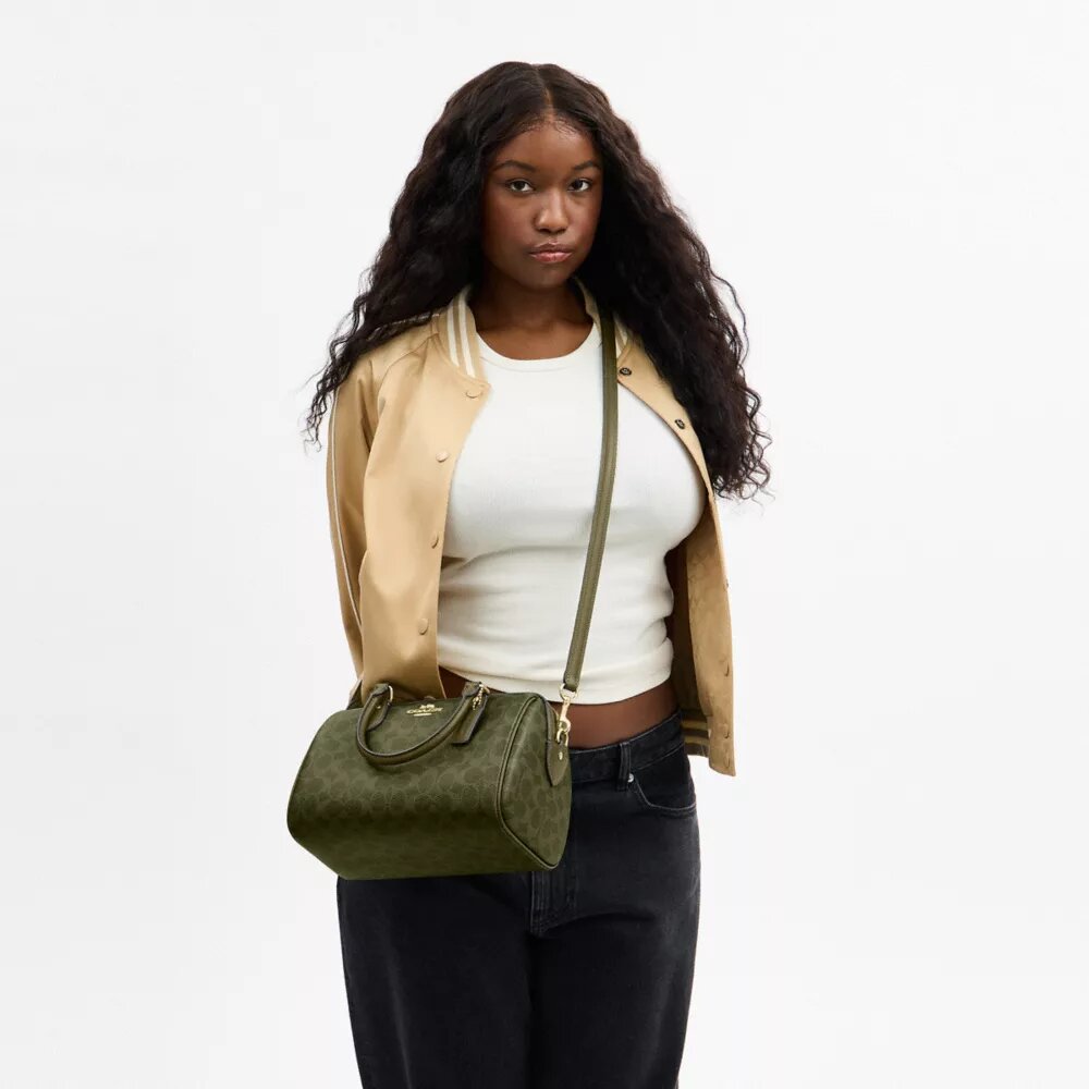 Geantă tip satchel Rowan din Signature Canvas