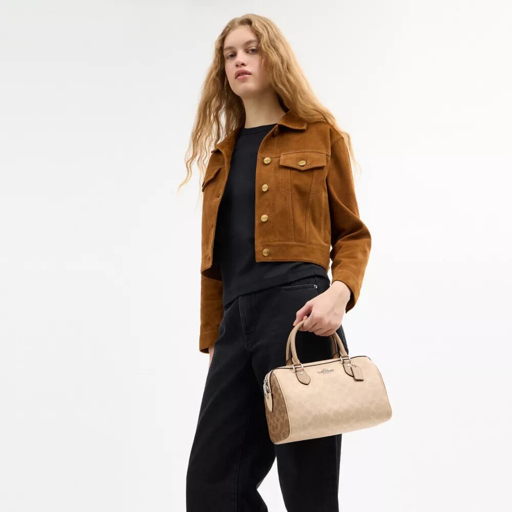 Geantă tip satchel Rowan din Signature Canvas