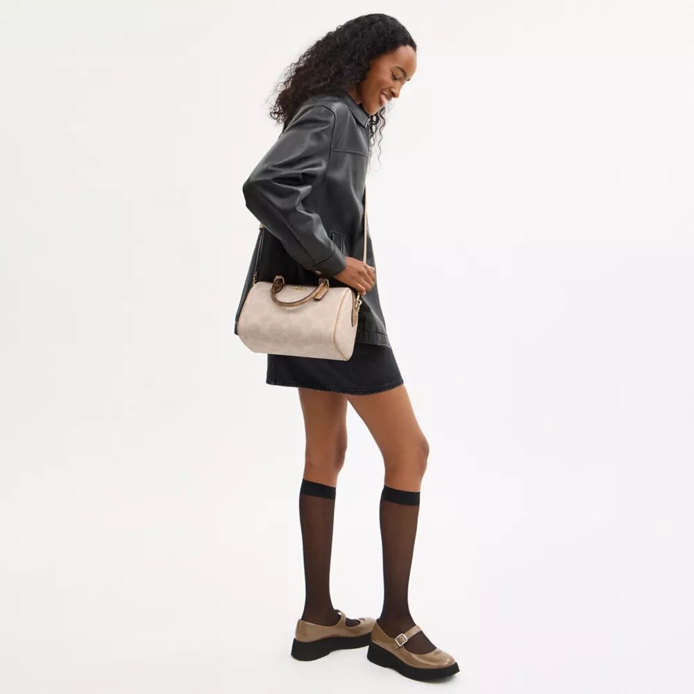 Geantă tip satchel Rowan din Signature Canvas