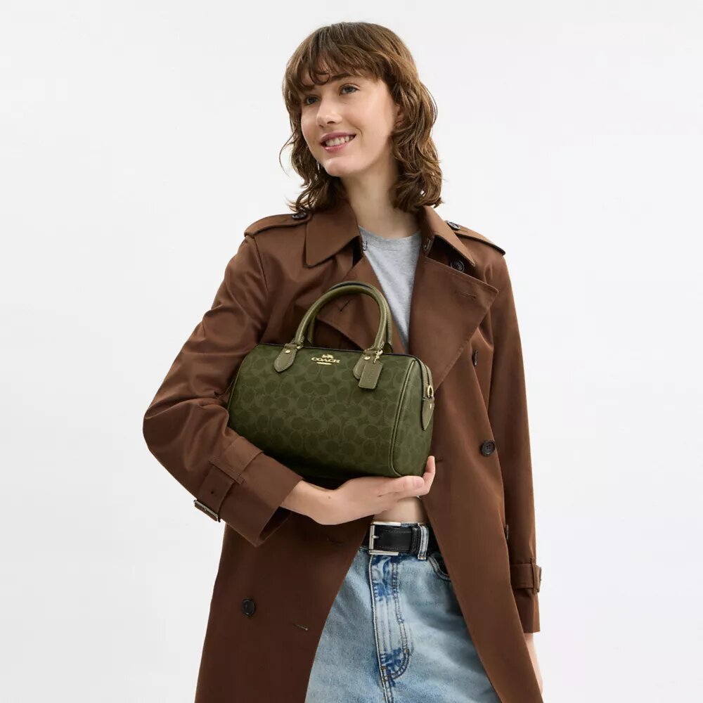 Geantă tip satchel Rowan din Signature Canvas