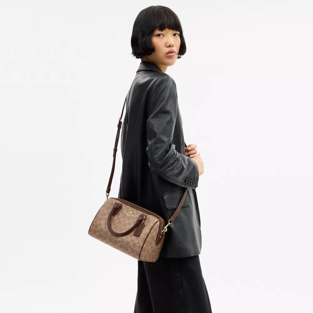 Geantă tip satchel Rowan din Signature Canvas