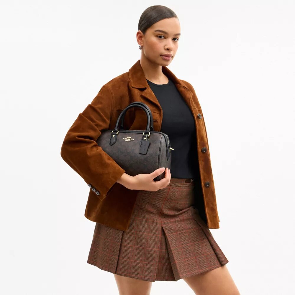 Geantă tip satchel Rowan din Signature Canvas