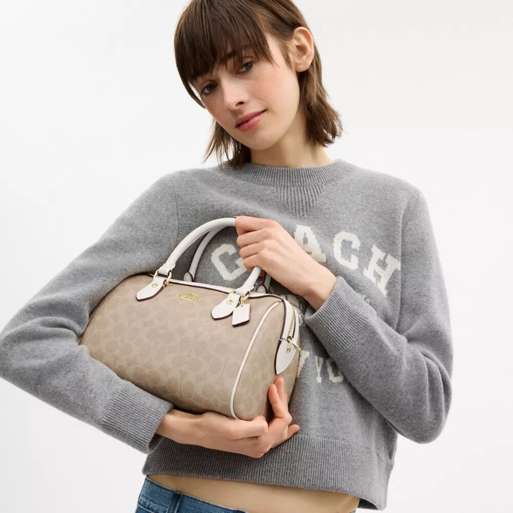 Geantă tip satchel Rowan din Signature Canvas