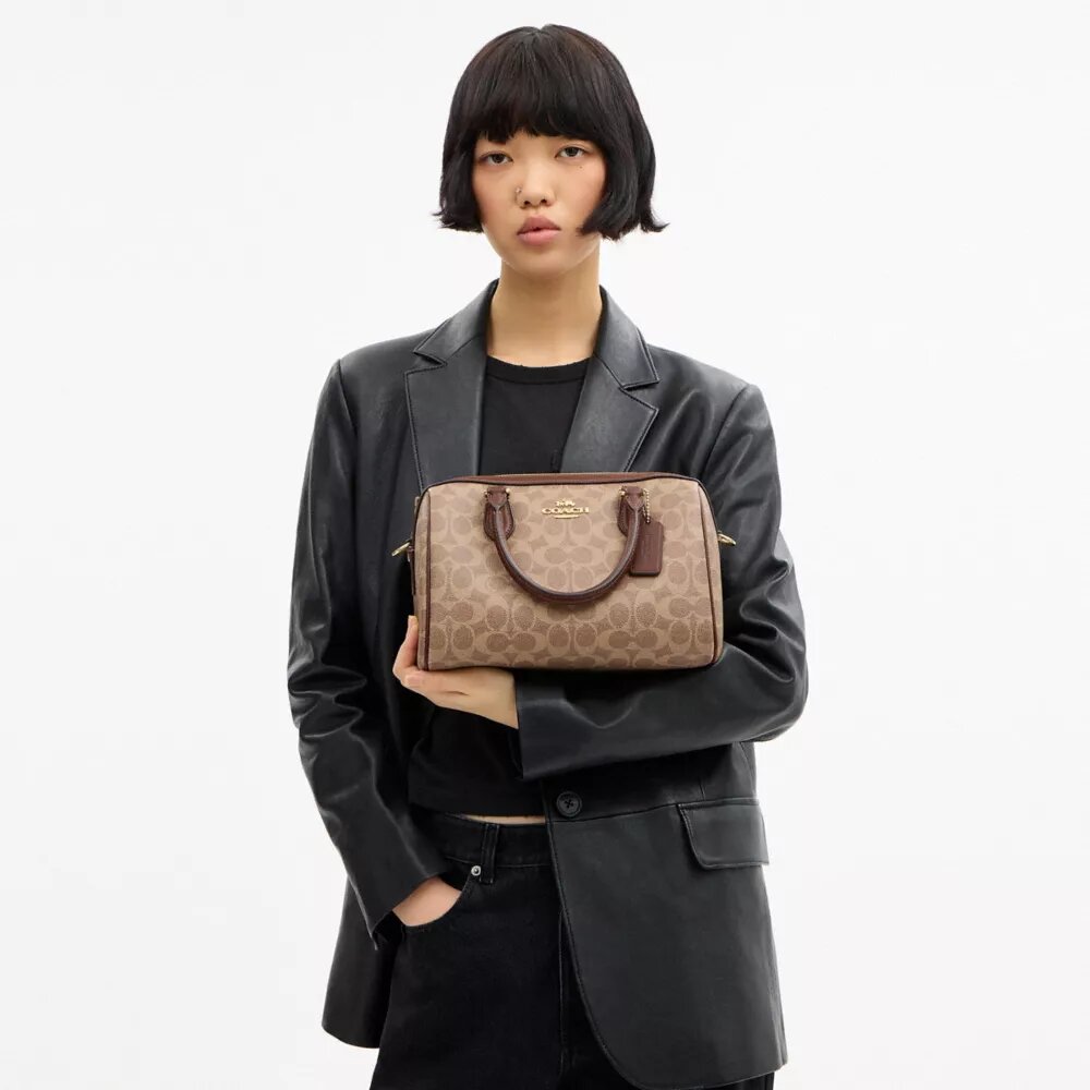 Geantă tip satchel Rowan din Signature Canvas