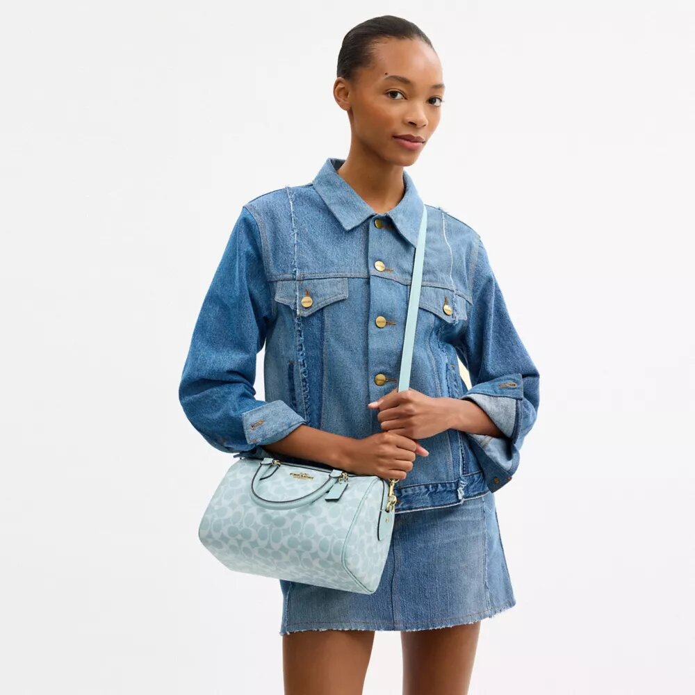 Geantă tip satchel Rowan din Signature Canvas