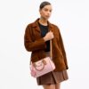 Geantă tip satchel Rowan din Signature Canvas cu pandantive