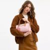 Geantă tip satchel Rowan din Signature Canvas cu pandantive