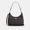 Geanta Hobo Teri din Signature Canvas