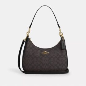 Geanta Hobo Teri din Signature Canvas