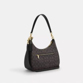 Geanta Hobo Teri din Signature Canvas