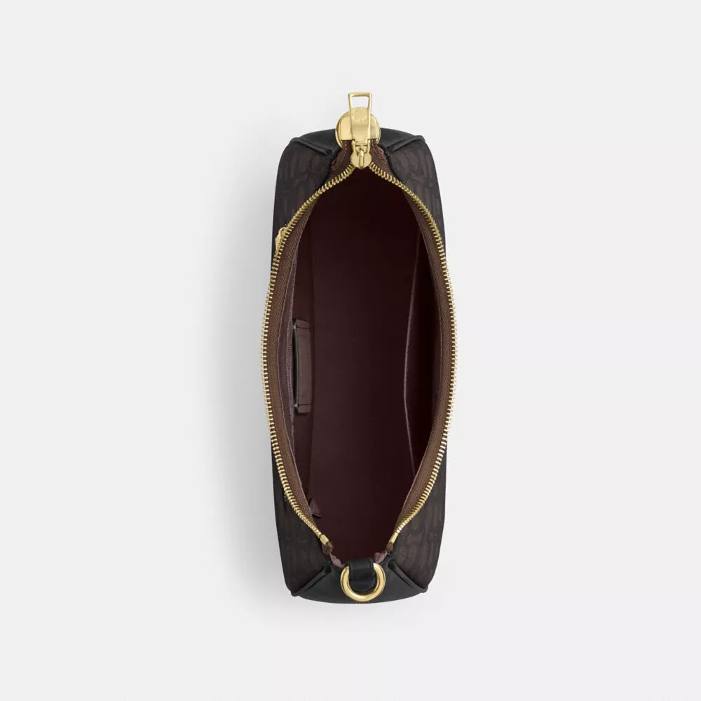 Geanta Hobo Teri din Signature Canvas