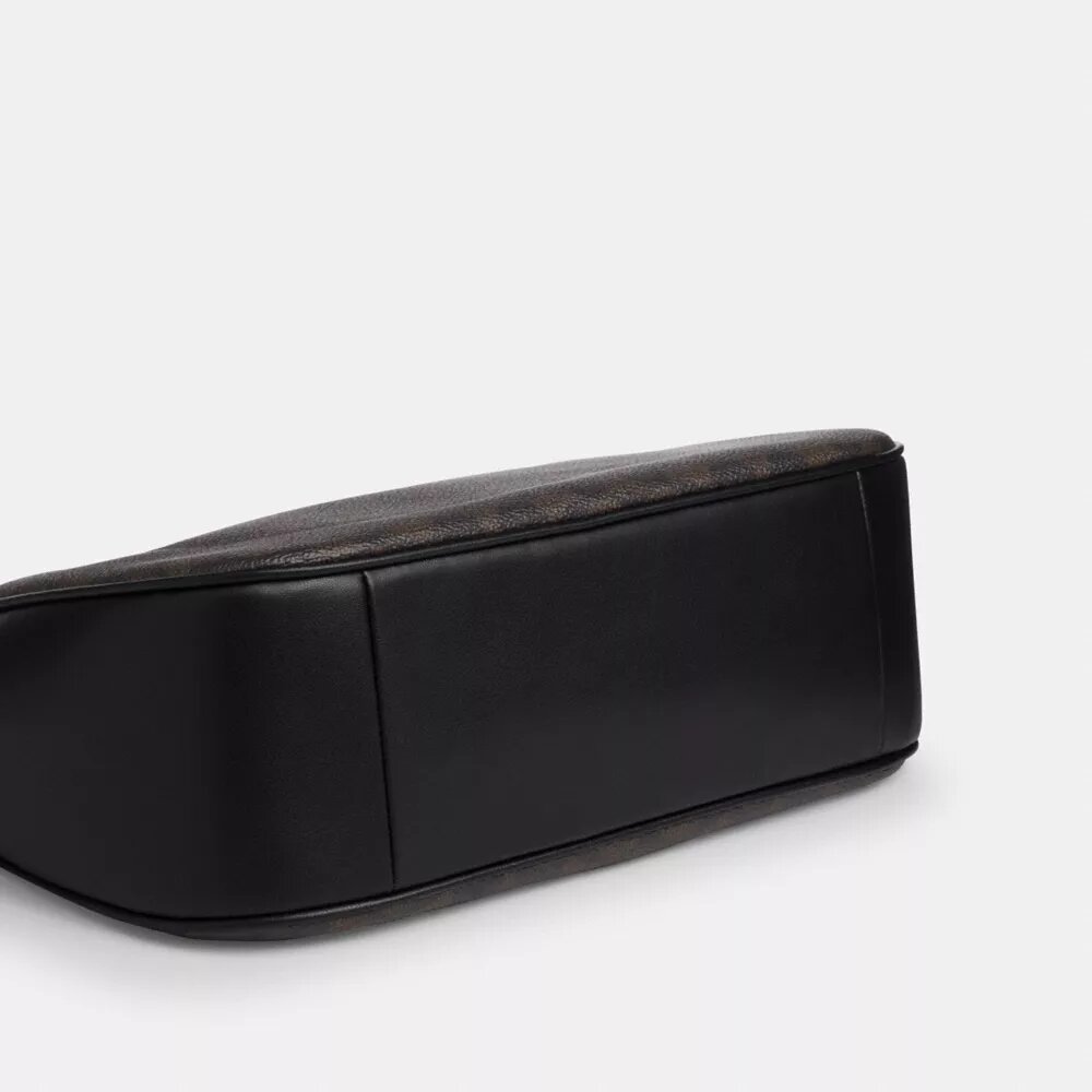 Geanta Hobo Teri din Signature Canvas