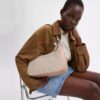 Geanta Hobo Teri din Signature Canvas