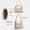 Geanta Hobo Teri din Signature Canvas