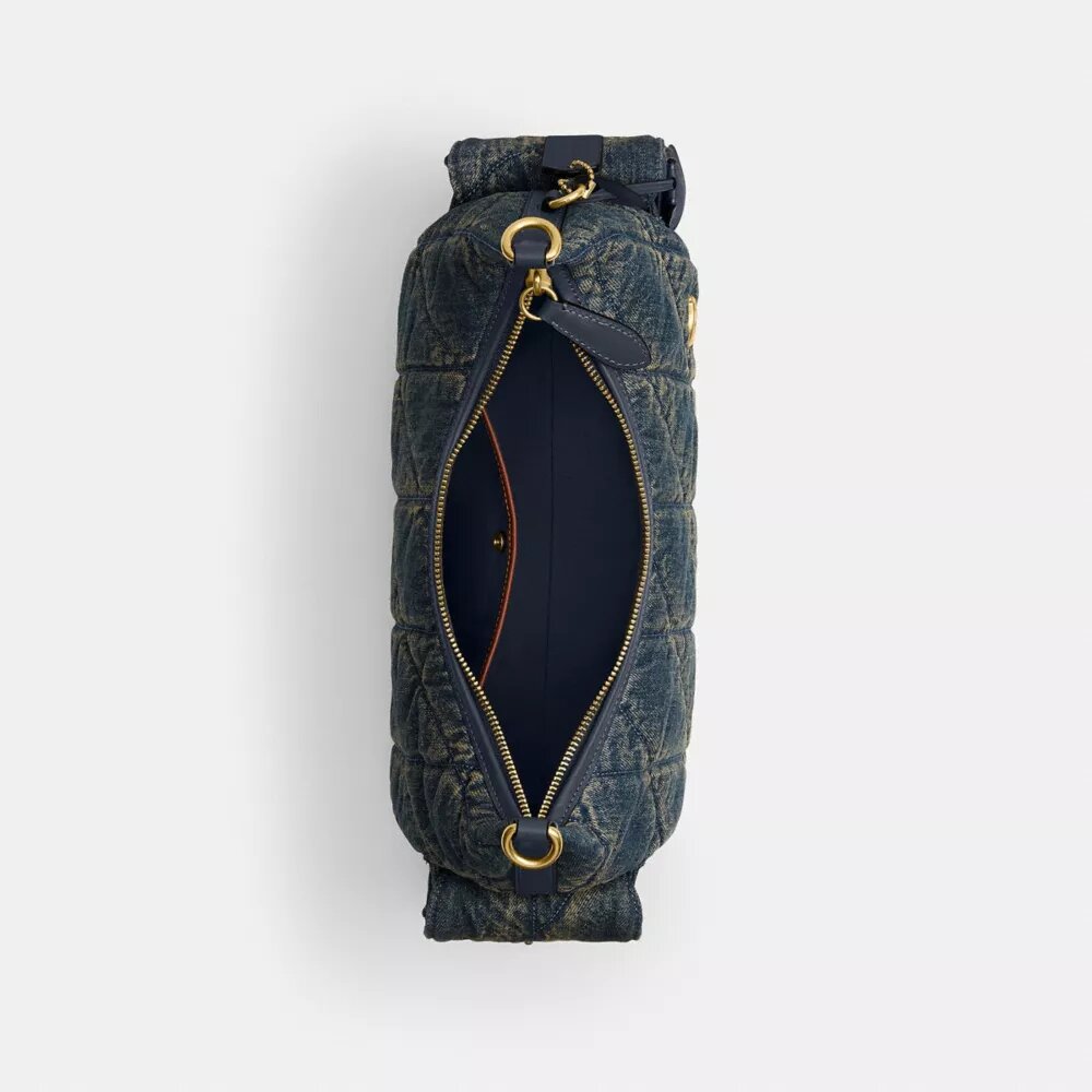 Geanta Pocket Juliet 30 din denim de bumbac regenerabil cu matlasare
