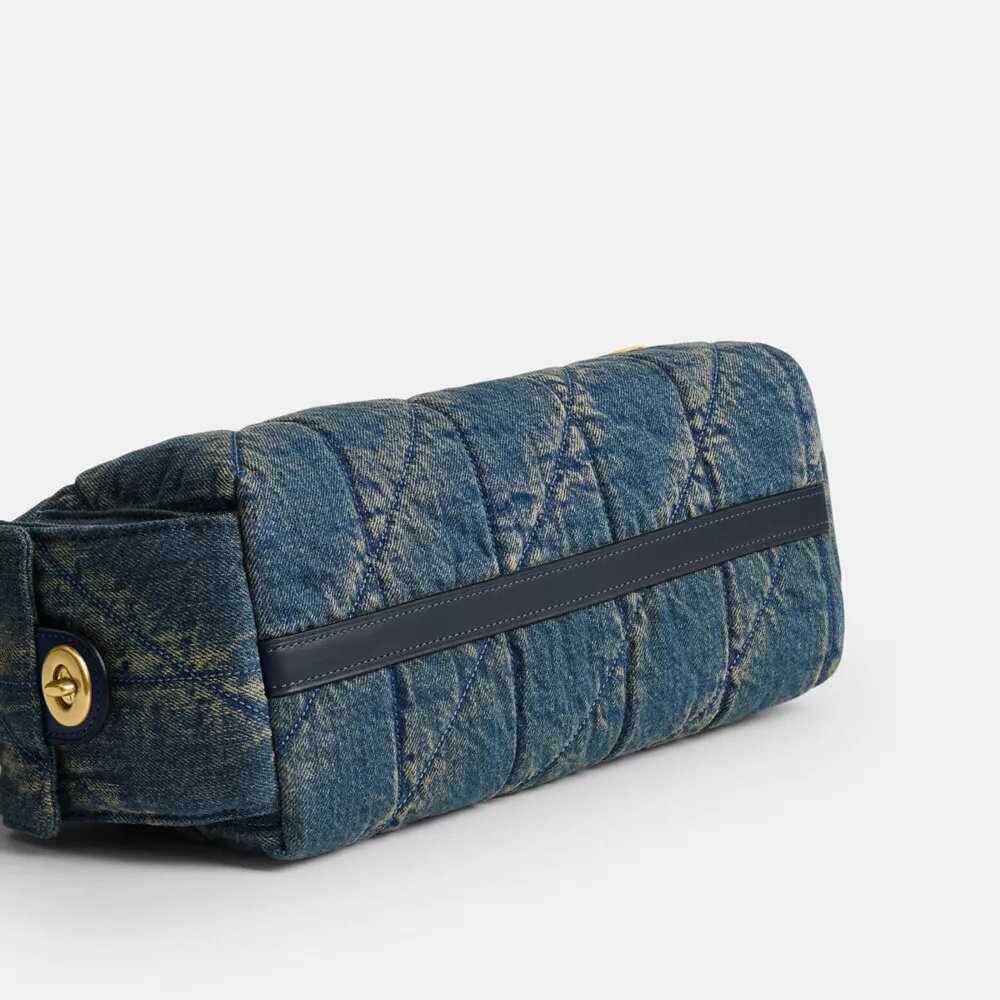 Geanta Pocket Juliet 30 din denim de bumbac regenerabil cu matlasare