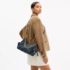 Geanta Pocket Juliet 30 din denim de bumbac regenerabil cu matlasare
