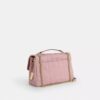 Gență crossbody Elodie din denim „Loved” cu matlasare