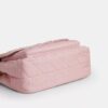 Gență crossbody Elodie din denim „Loved” cu matlasare