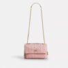 Gență crossbody Elodie din denim „Loved” cu matlasare