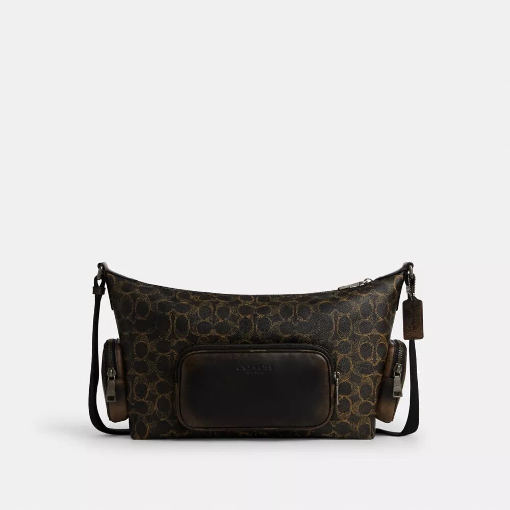 Gență crossbody Finn cu buzunare, din Signature Canvas