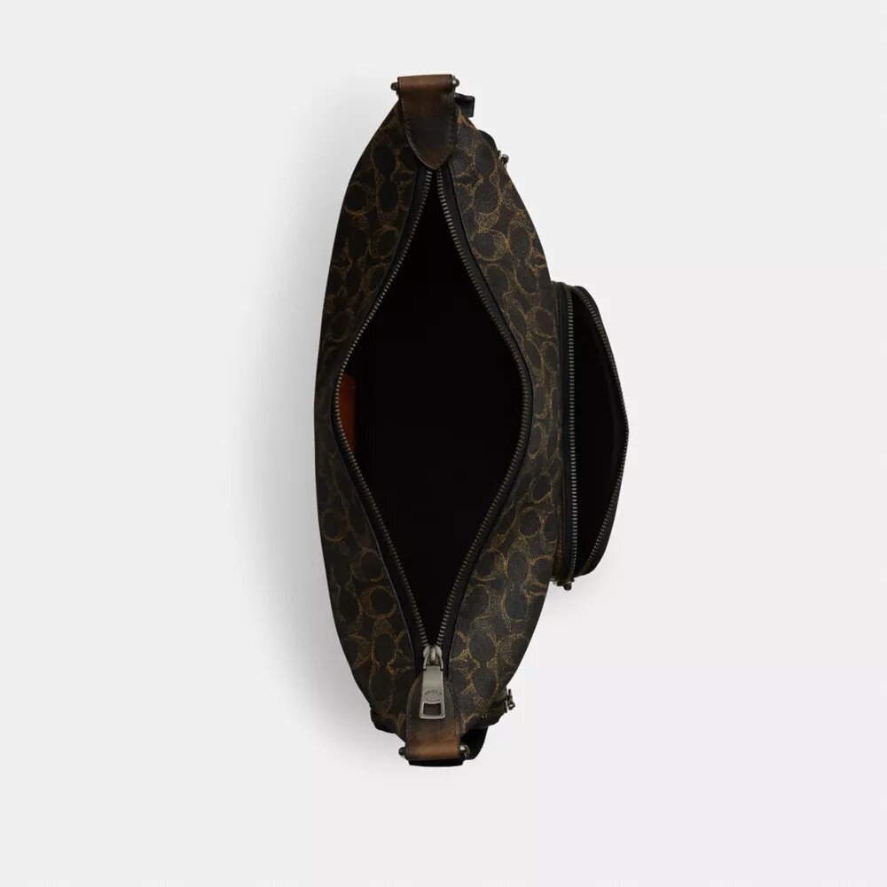 Gență crossbody Finn cu buzunare, din Signature Canvas