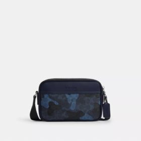 Gență crossbody Graham cu imprimeu camuflaj caracteristic