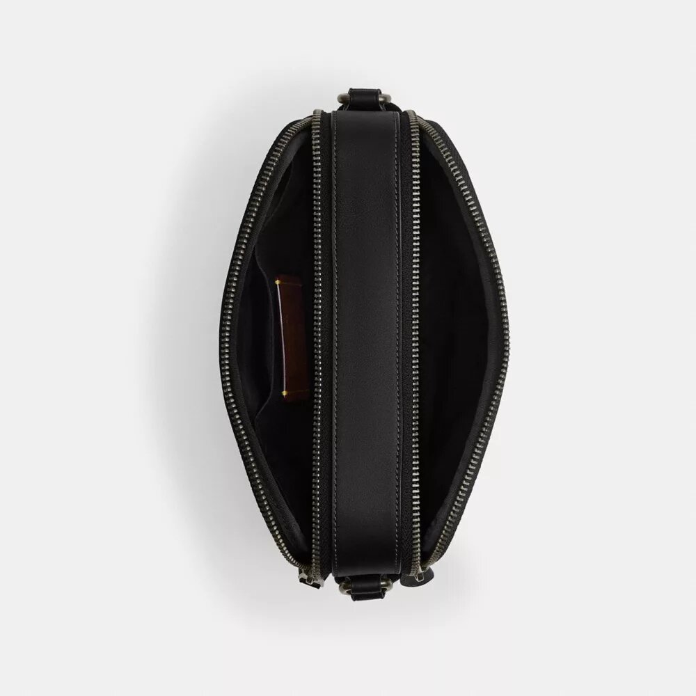 Gență crossbody Graham din Signature Canvas cu dungi