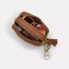 Gență crossbody mini Carey din piele de vițel cu imprimeu de vacă