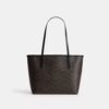 Gență de mână medie de tip „City Tote” din Signature Canvas