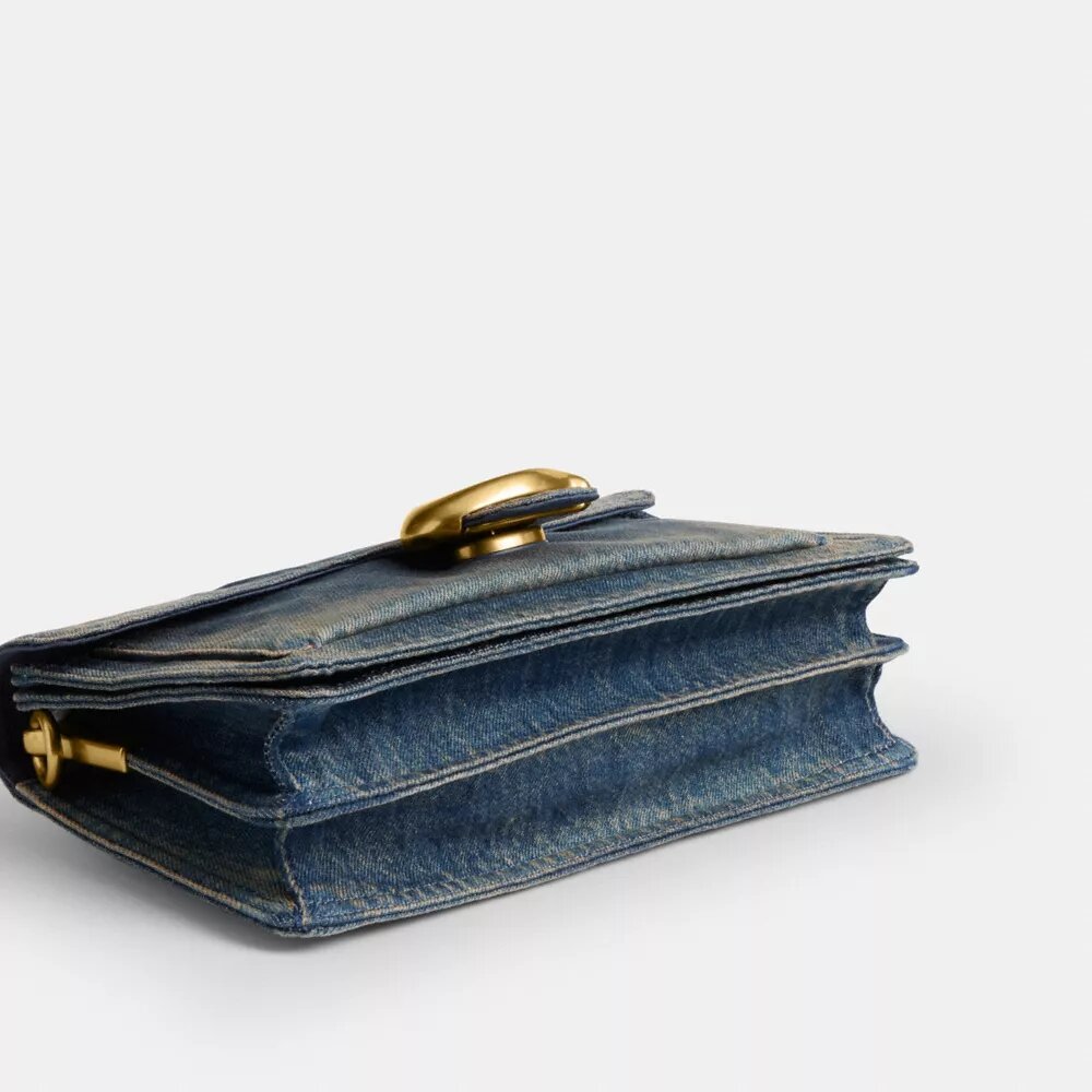 Gență de umăr Tabby 26 din denim de bumbac regenerativ