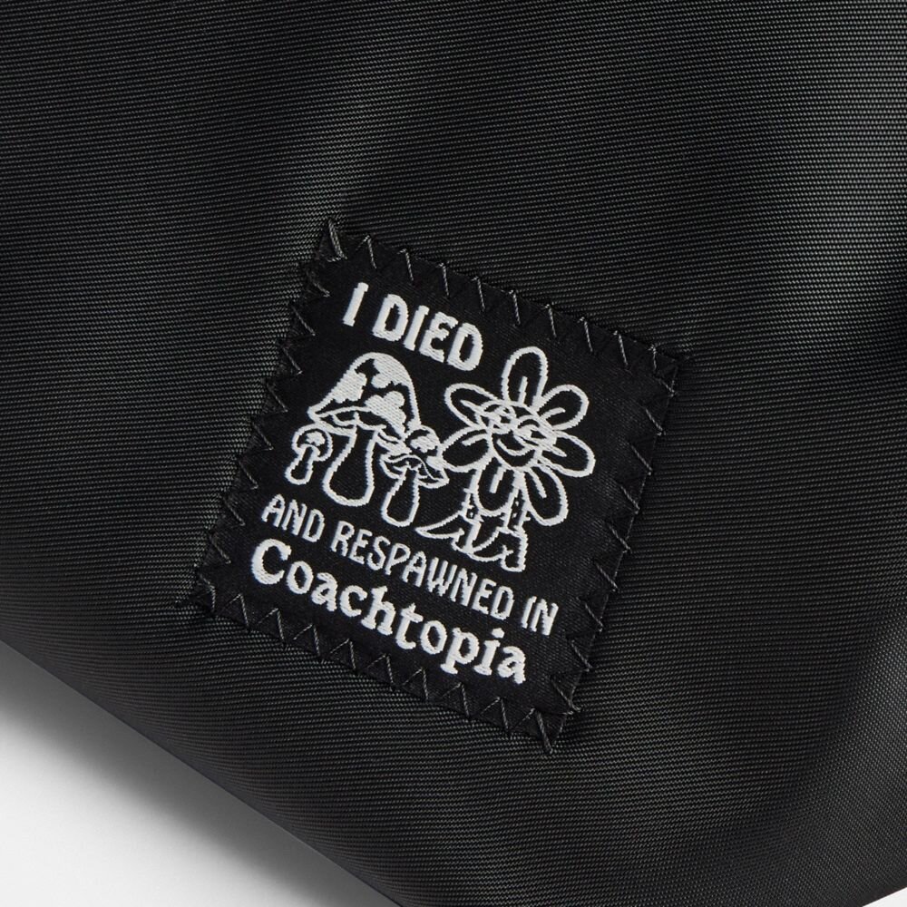 Gență Tote Coachtopia cu fundă în formă de buclă