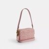 Gența crossbody mini Carey cu curea transversală din denim semnătura